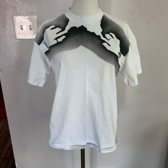 Dior White and Black Graphic T-Shirt - Picture 1 of 7